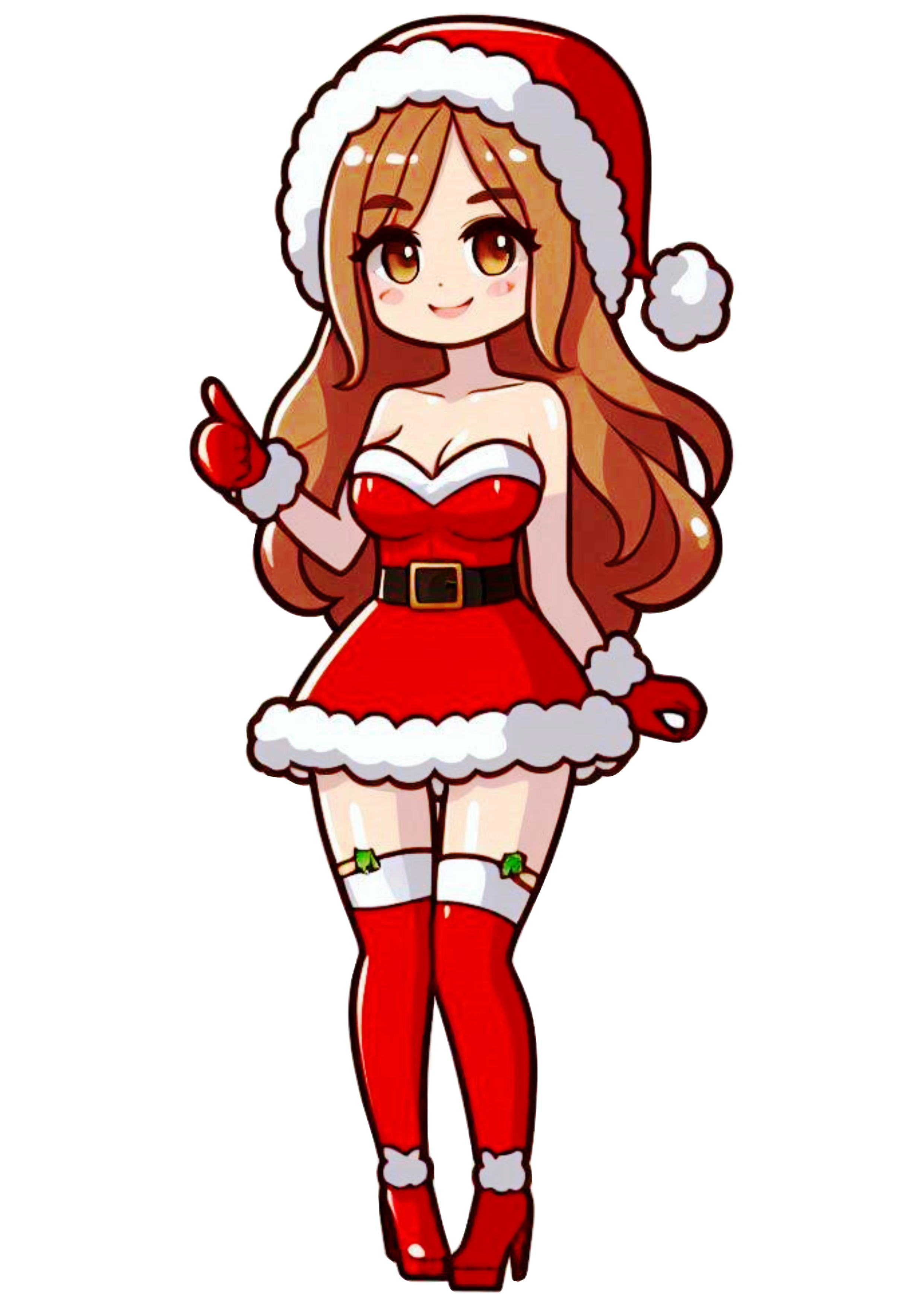 Mrs. Claus Cartoon Drawing: Transparent PNG for Your Christmas Creations