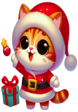 Christmas image cat cut8