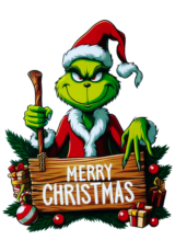 Merry Christmas cake topper grinch2