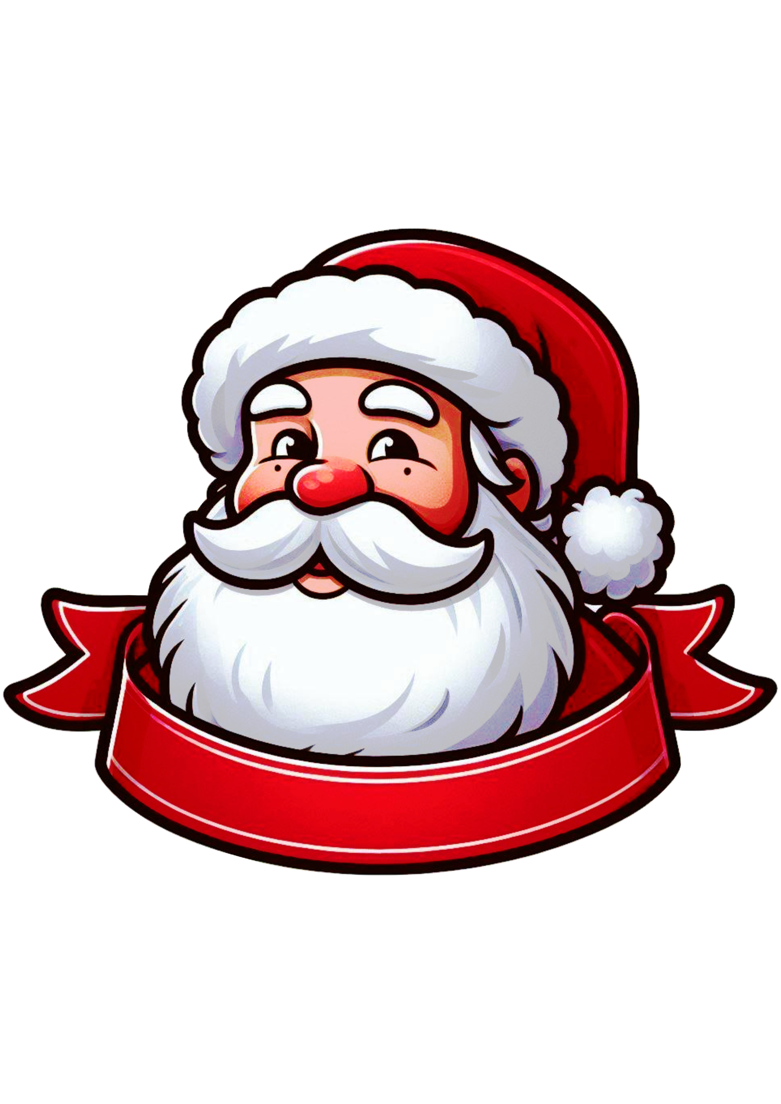 Christmas Party Decor: Santa Claus Drawing PNG