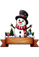 cake topper christmas snowman3