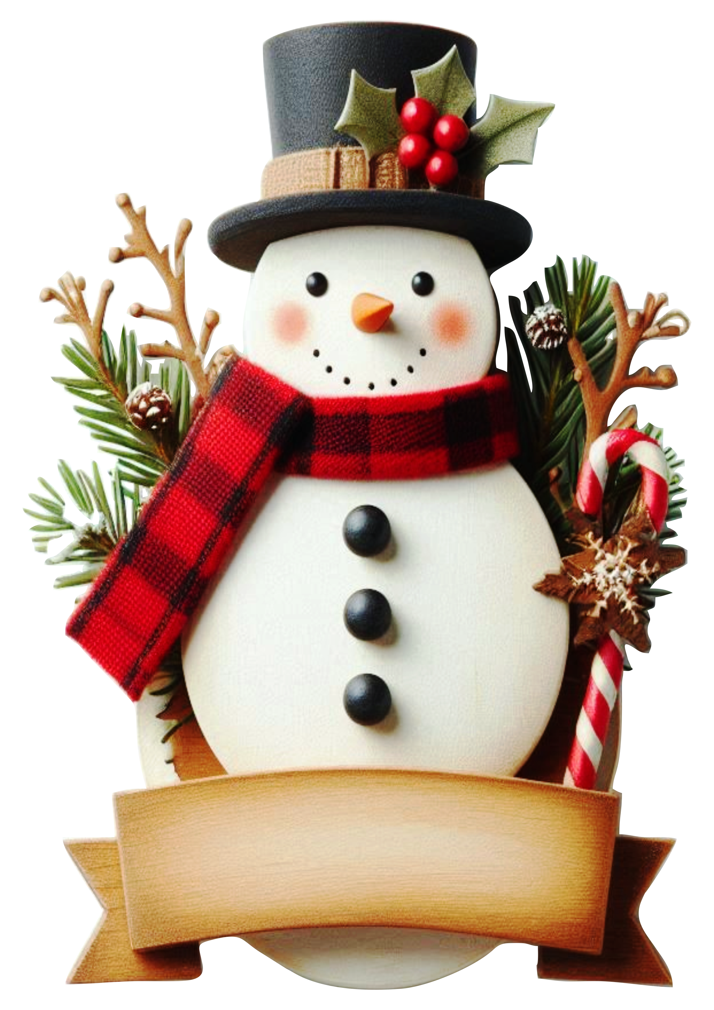 Cute Snowman Decoration for Your Christmas Party PNG