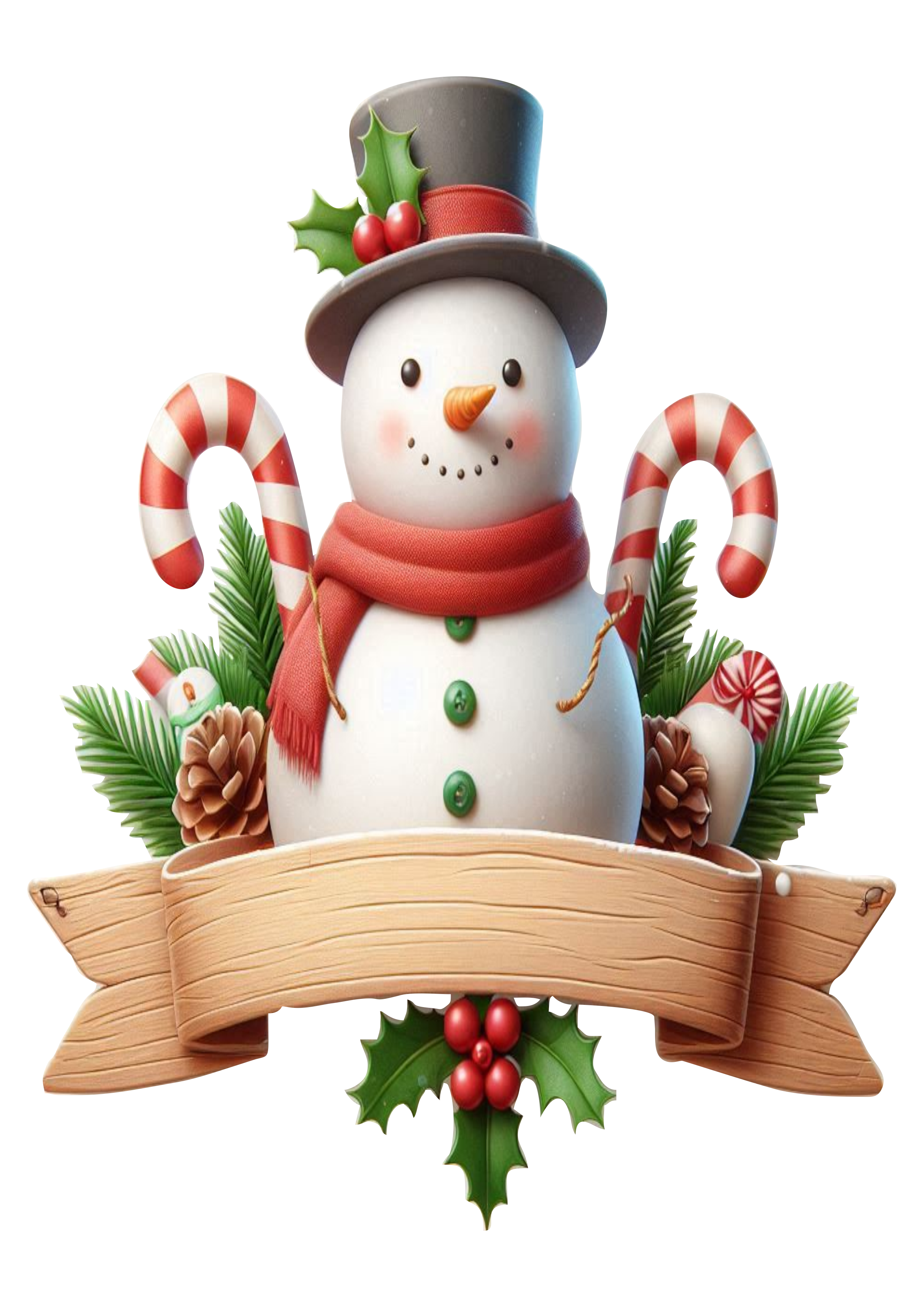 Snowman Topper: Add a Festive Touch to Your Holiday Cakes PNG