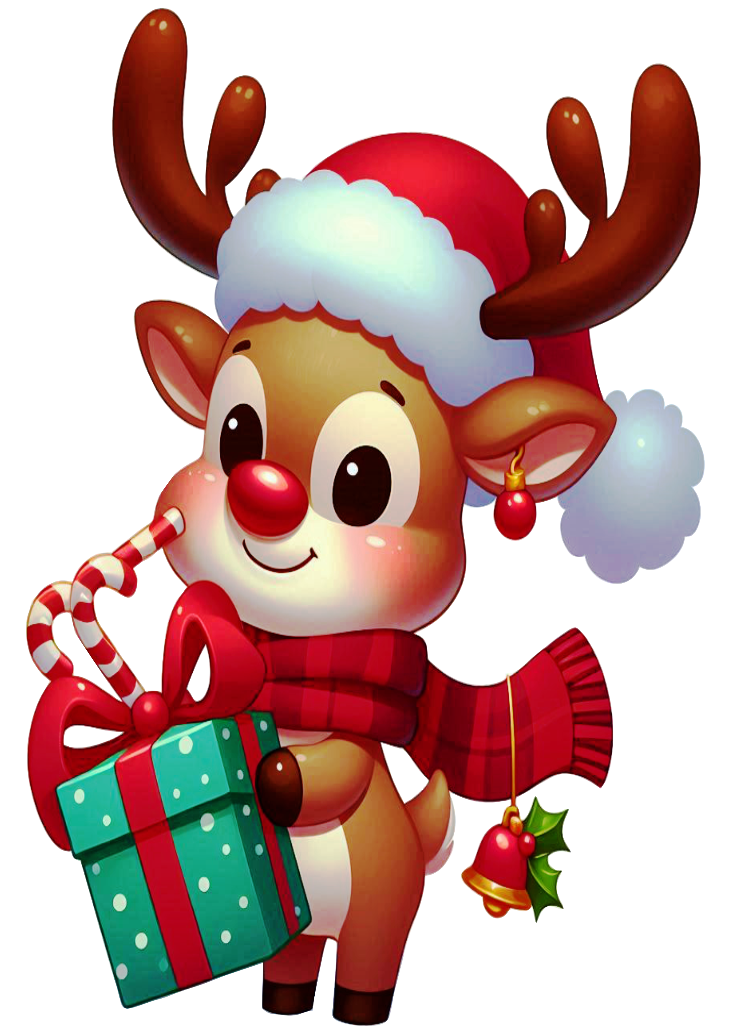 The Iconic Reindeer of Santa Claus: Christmas Magic PNG