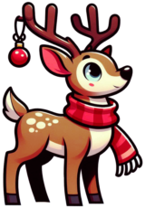 chirstmas cartoon reindeer5