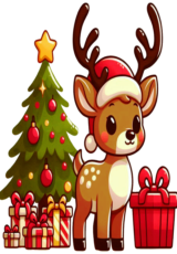 chirstmas cartoon reindeer6