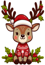 chirstmas cartoon reindeer7