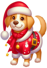 christmas cute dog1