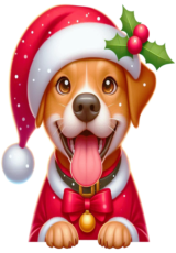 christmas cute dog5