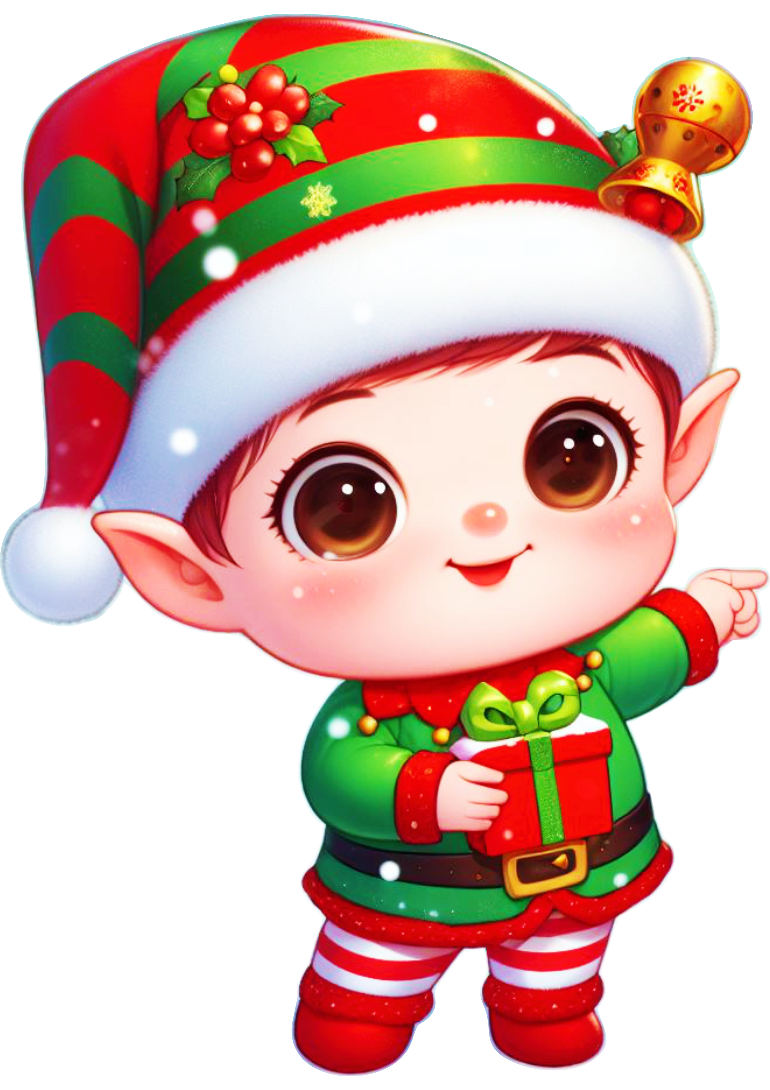 Santa’s Little Helper: The Perfect Christmas Decoration png