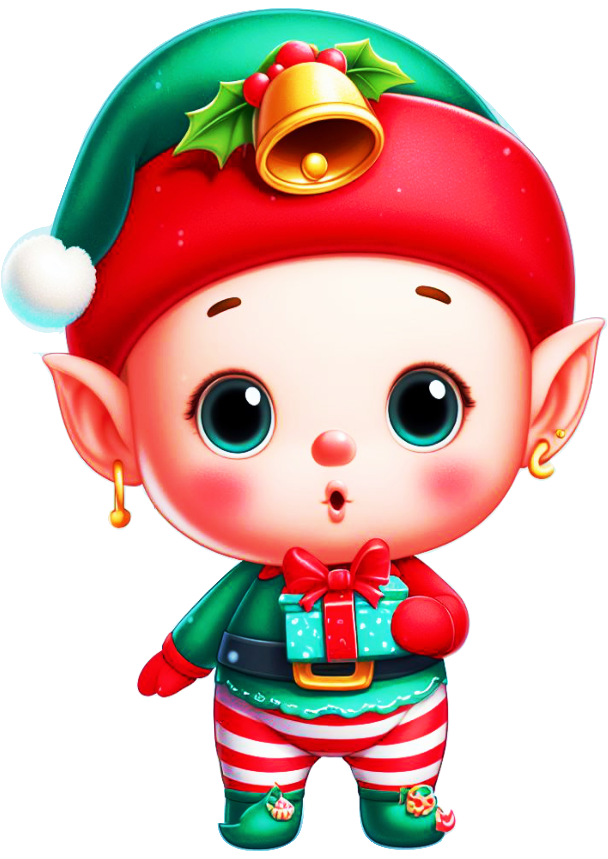 Adorable Christmas Elf: A Must-Have for Your Holiday Decor PNG