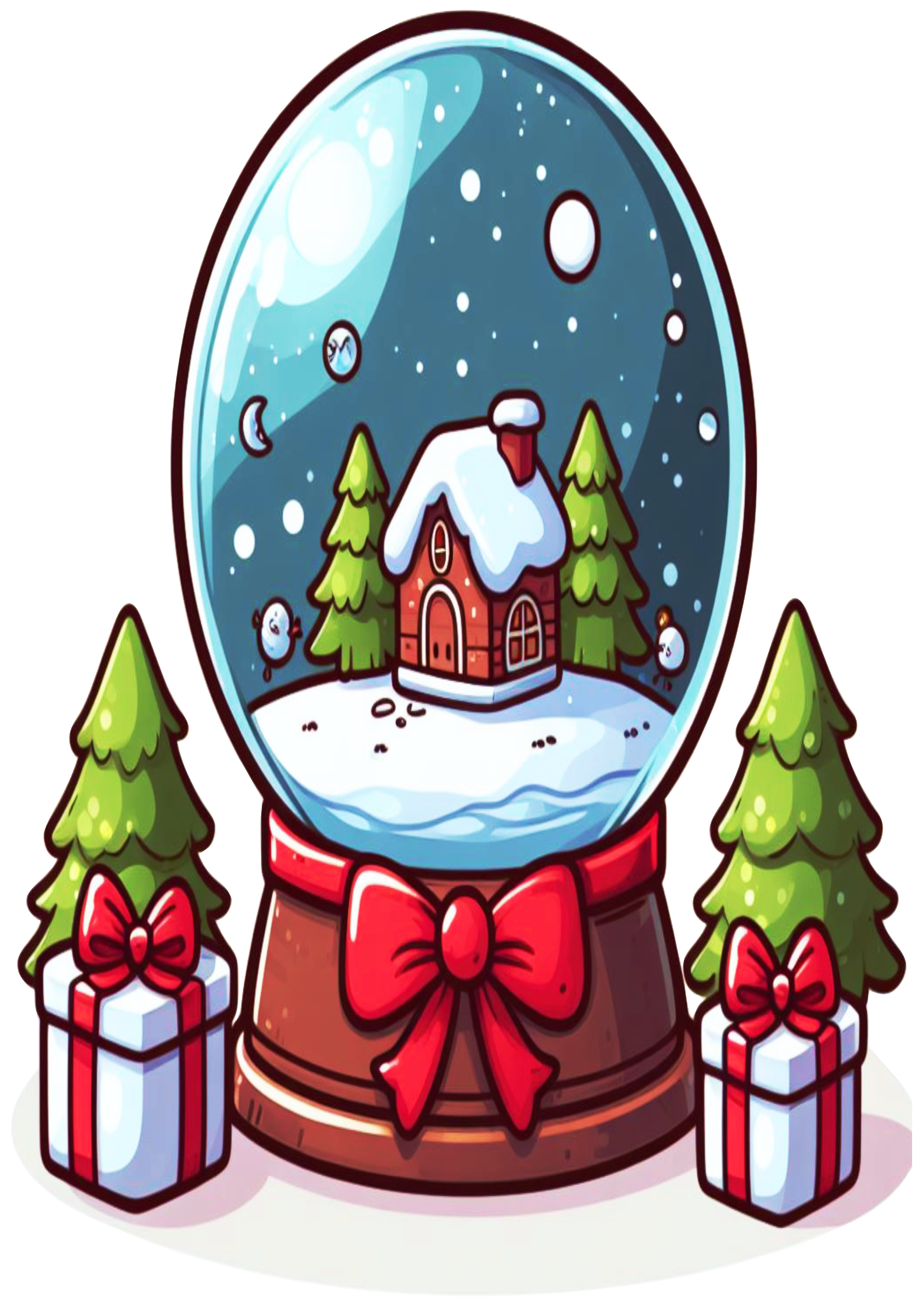 Christmas Snow Globe: The Magic of Winter in Your Decor PNG