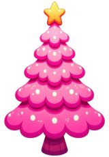 christmas tree decor pink2