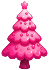 christmas tree decor pink3