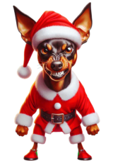 dog pinscher christmas costume4