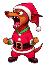 dog pinscher christmas costume5