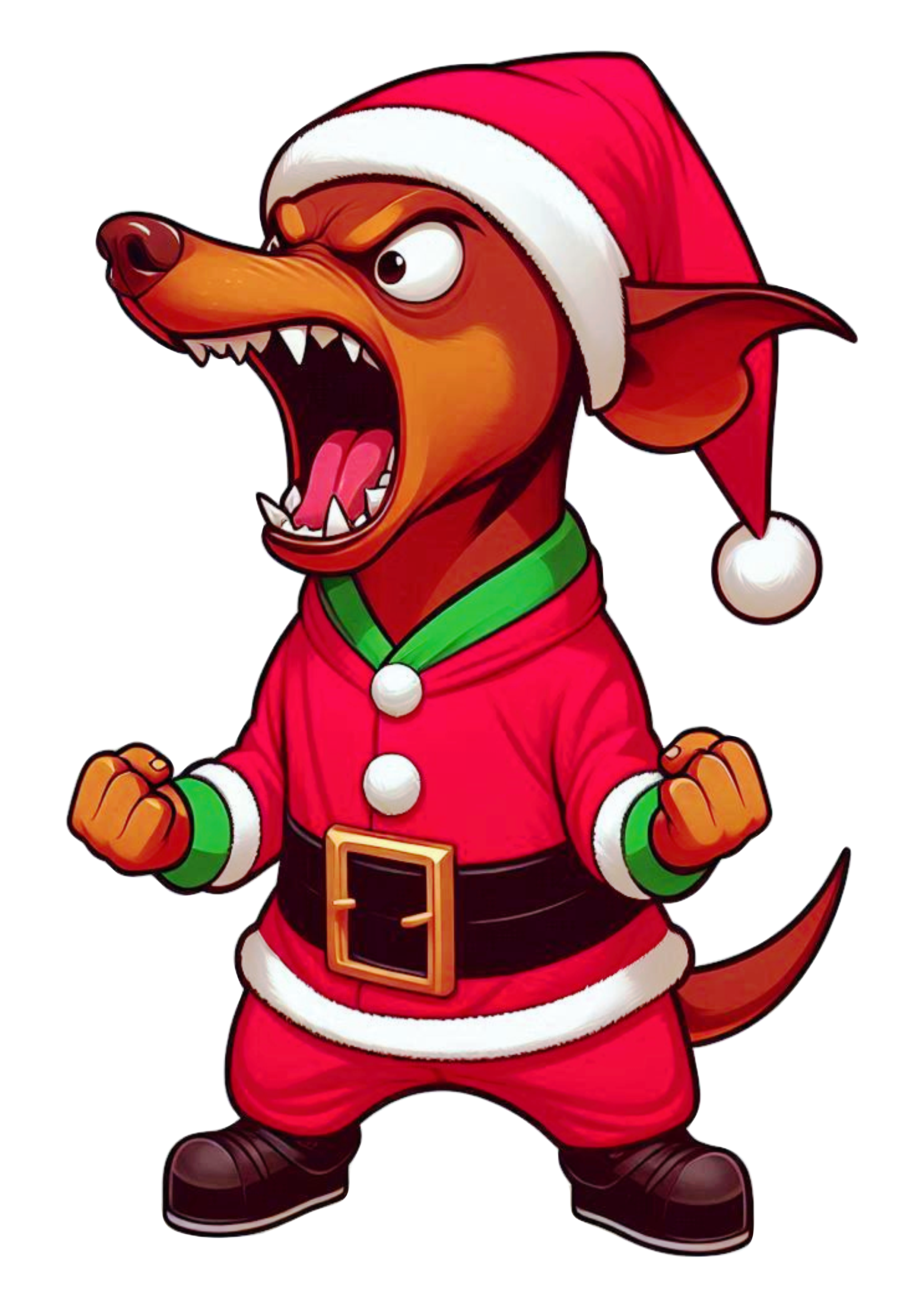 Adorable Christmas Pinscher PNG for Decorations and Graphics