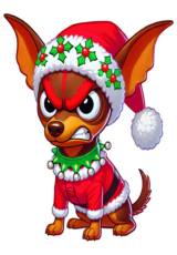 dog pinscher christmas costume6