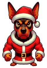 dog pinscher christmas costume7