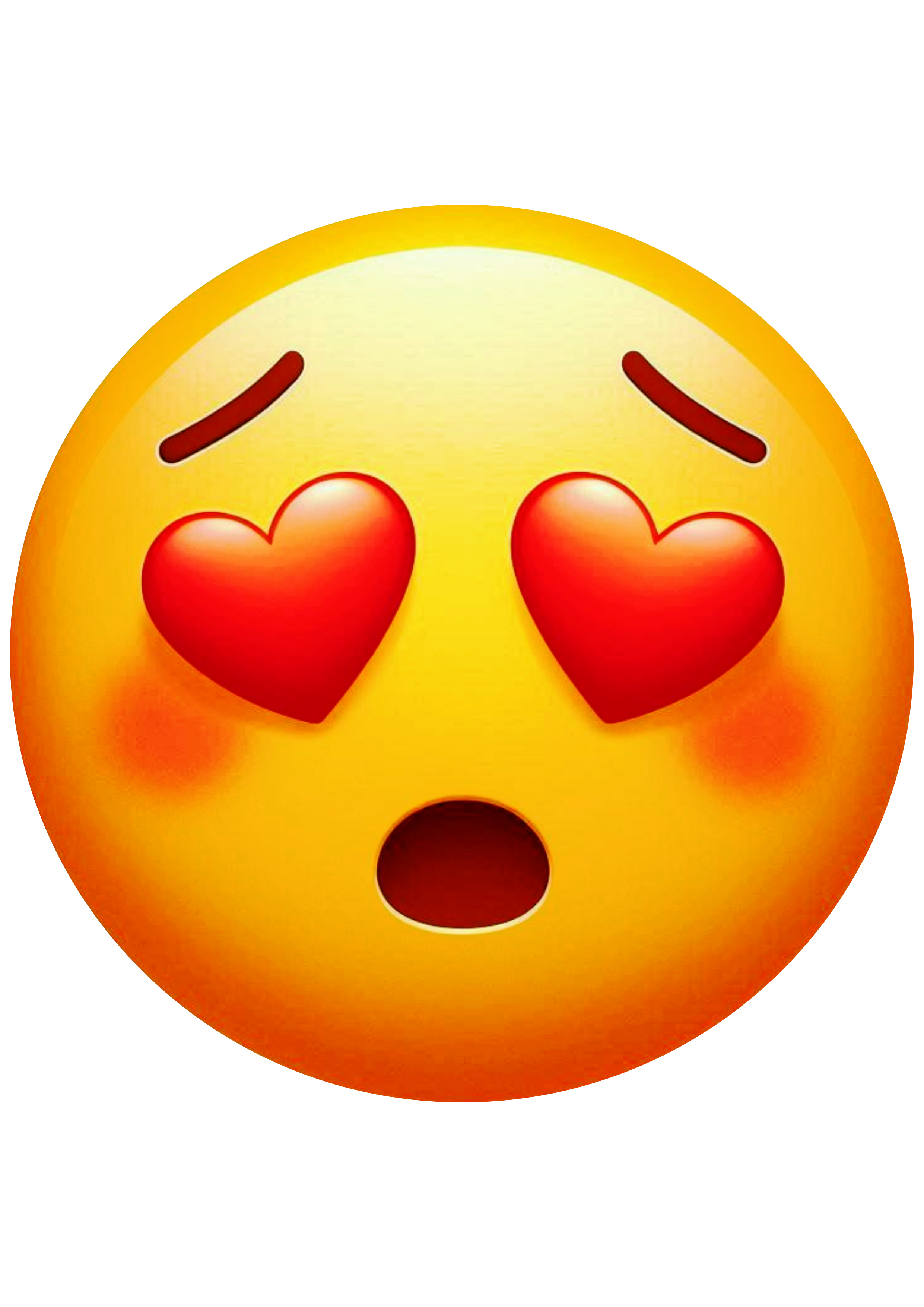 Show Your Love: Heart-Eyed Emoji for Creative Posts PNG