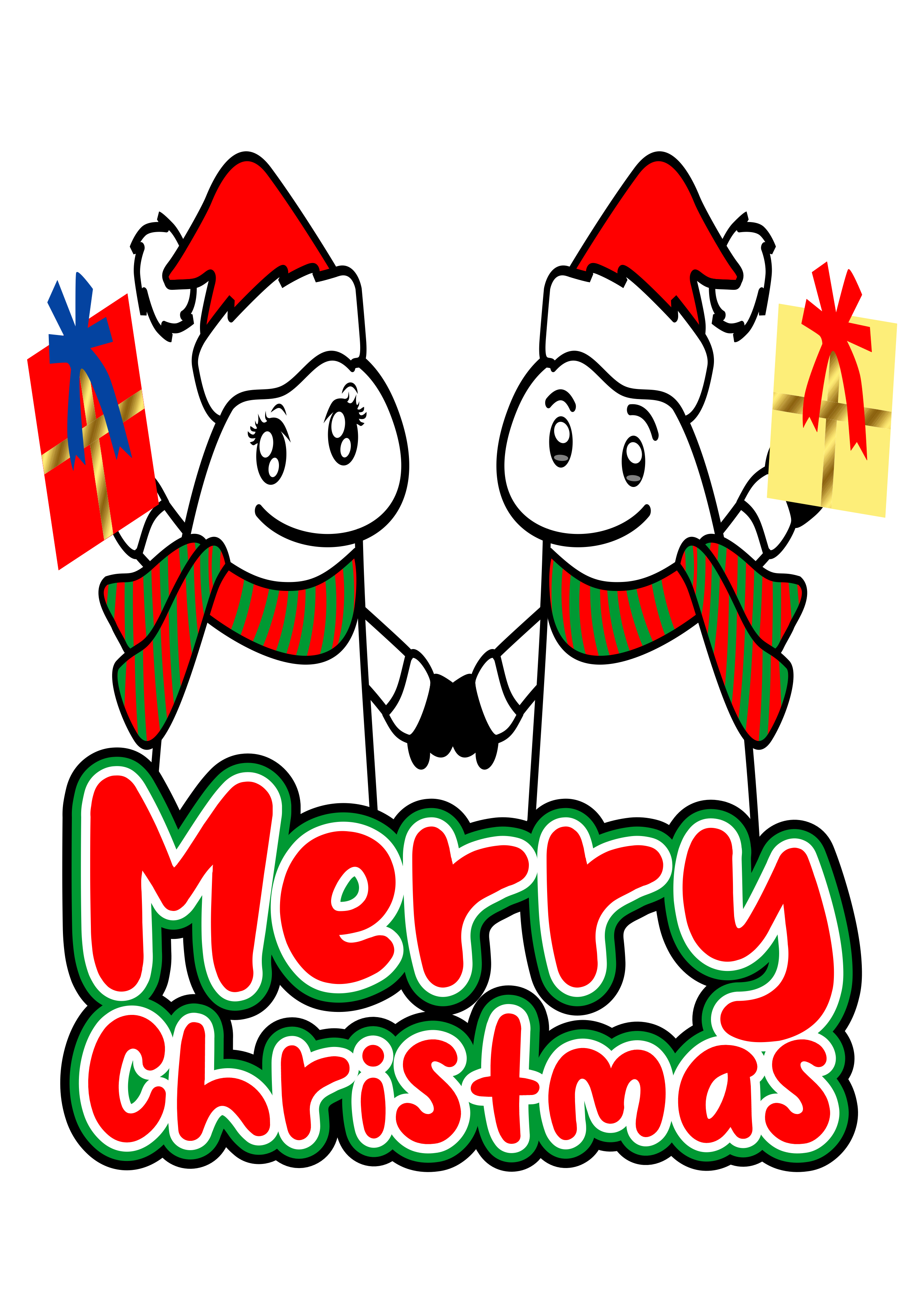 Flork of Cows in Christmas Attire: Ideal for Custom Projects PNG