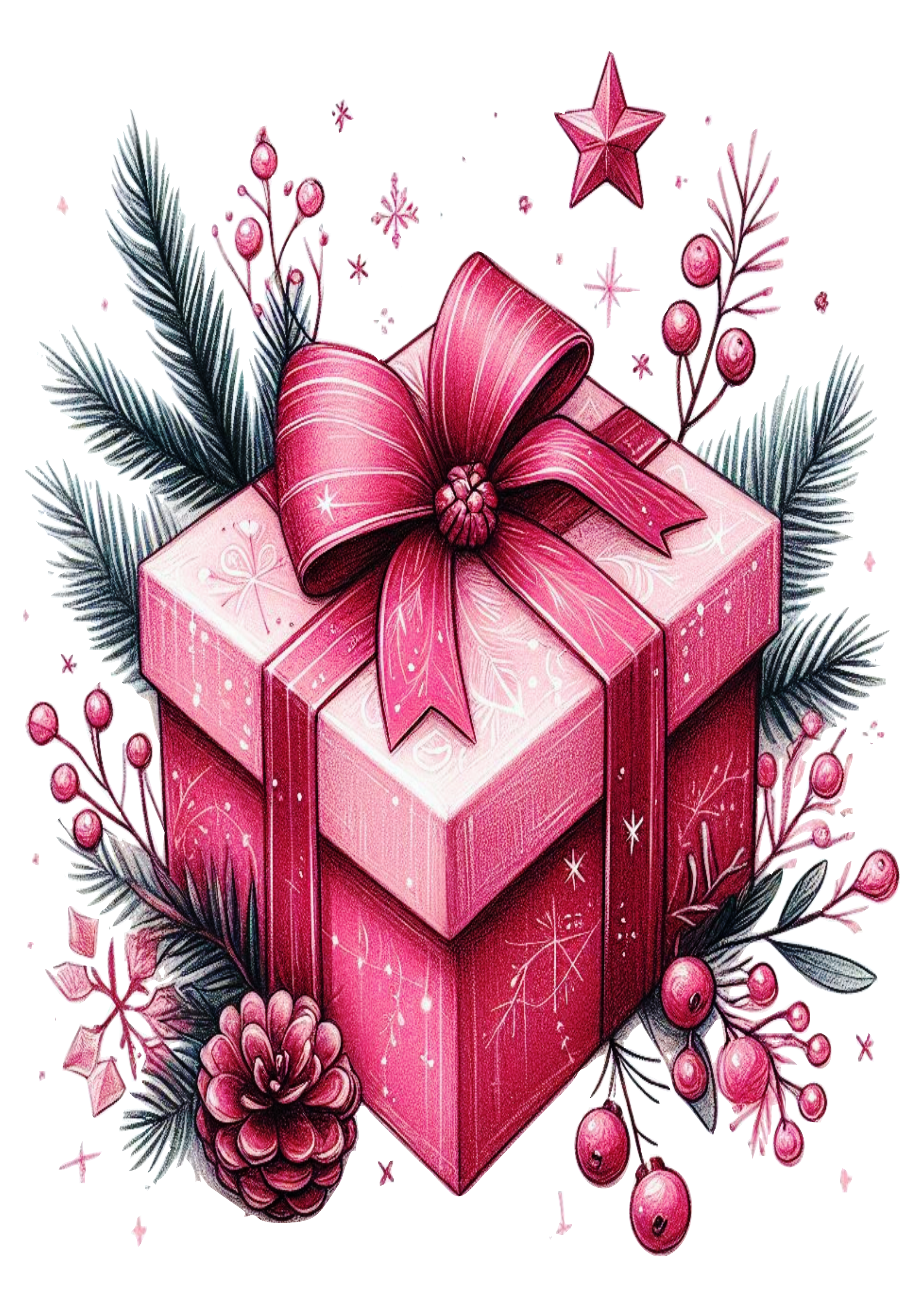 Download Now: Christmas Gift Box Drawing PNG