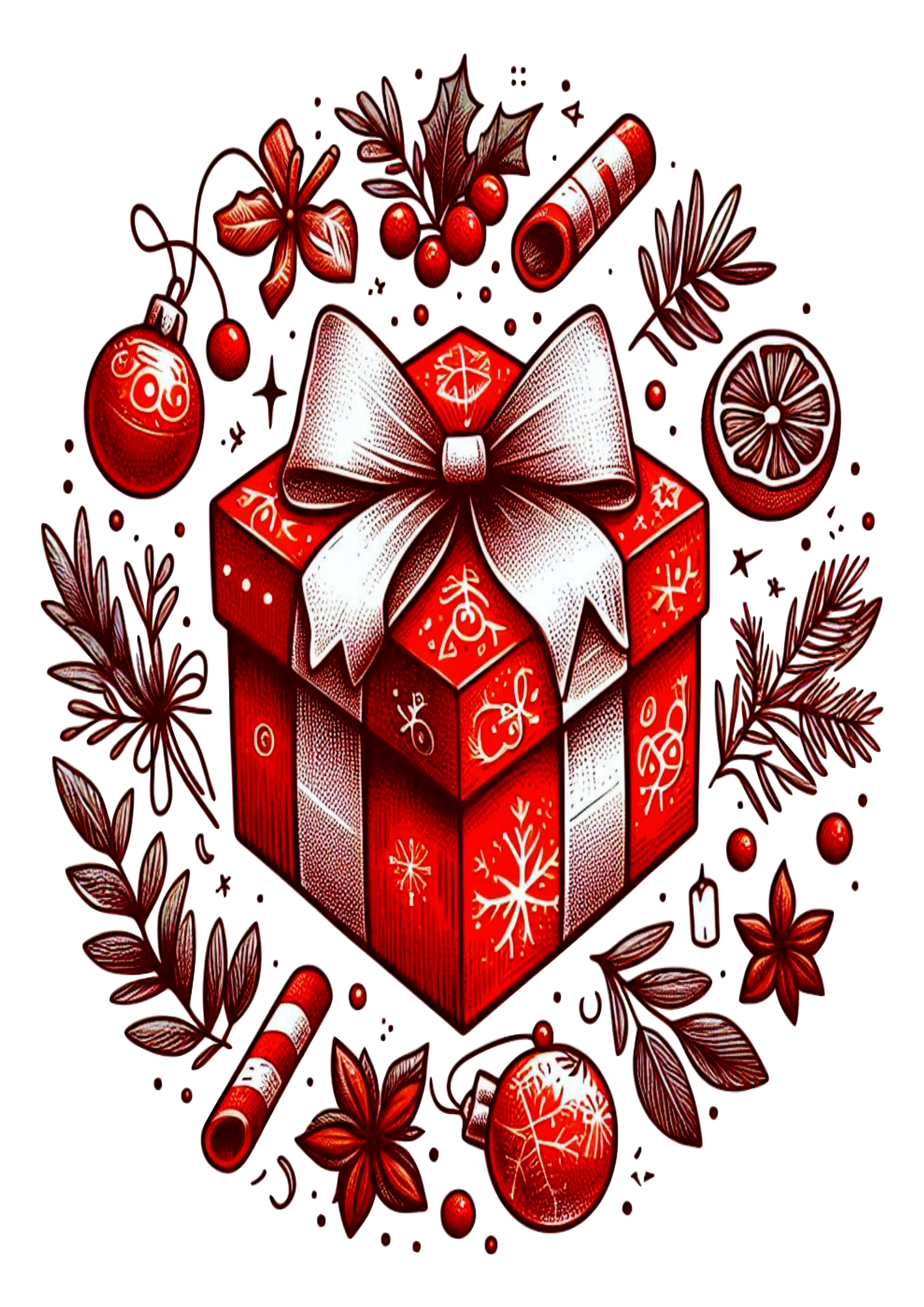 Christmas Gift Box Illustration: Perfect Design for the Holidays PNG