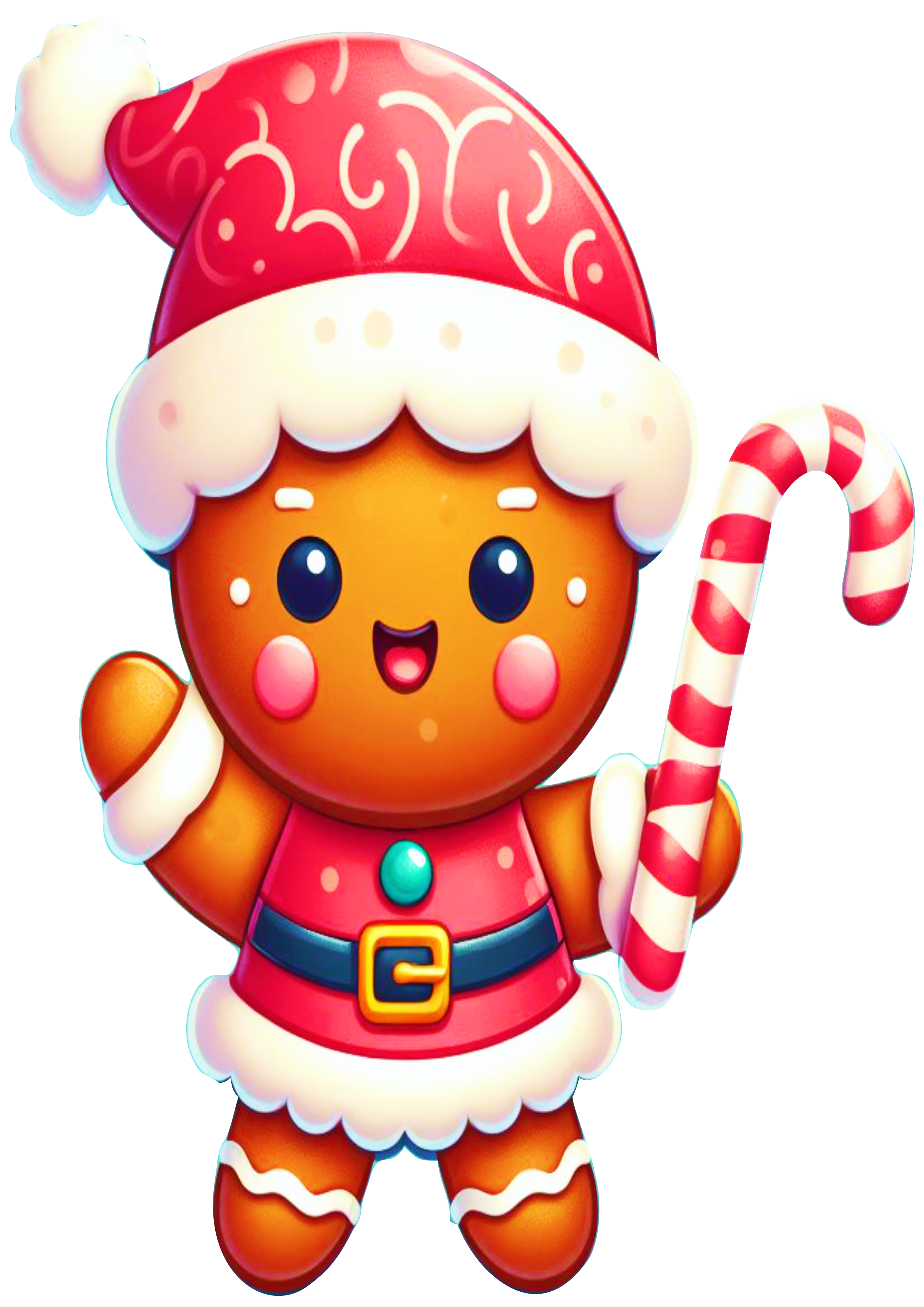 Gingerbread Man Illustration PNG