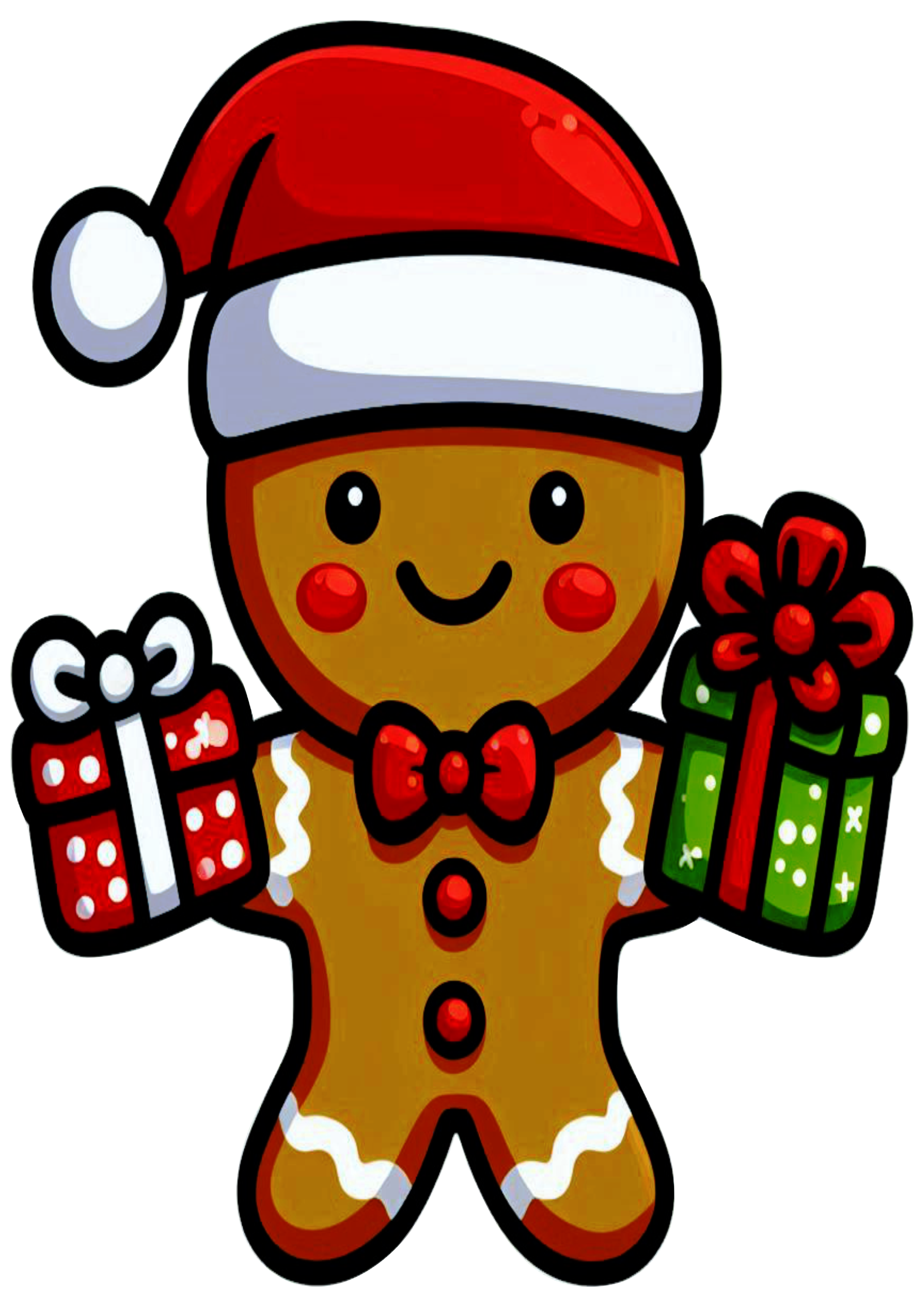 Charming Gingerbread Man PNG