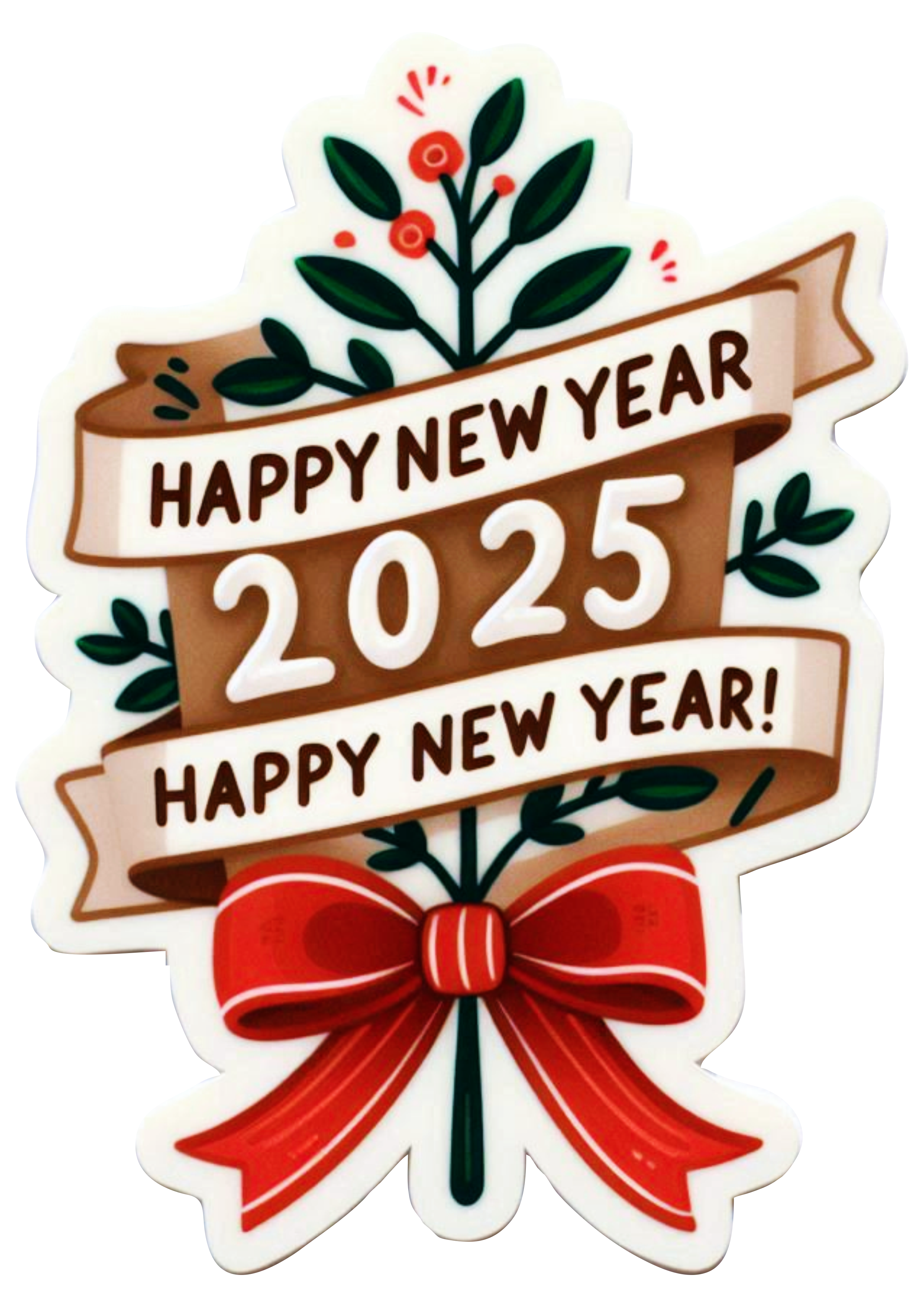 Happy New Year 2025 in PNG: Perfect for Graphic Customizations