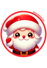 merry christmas circle sticker1