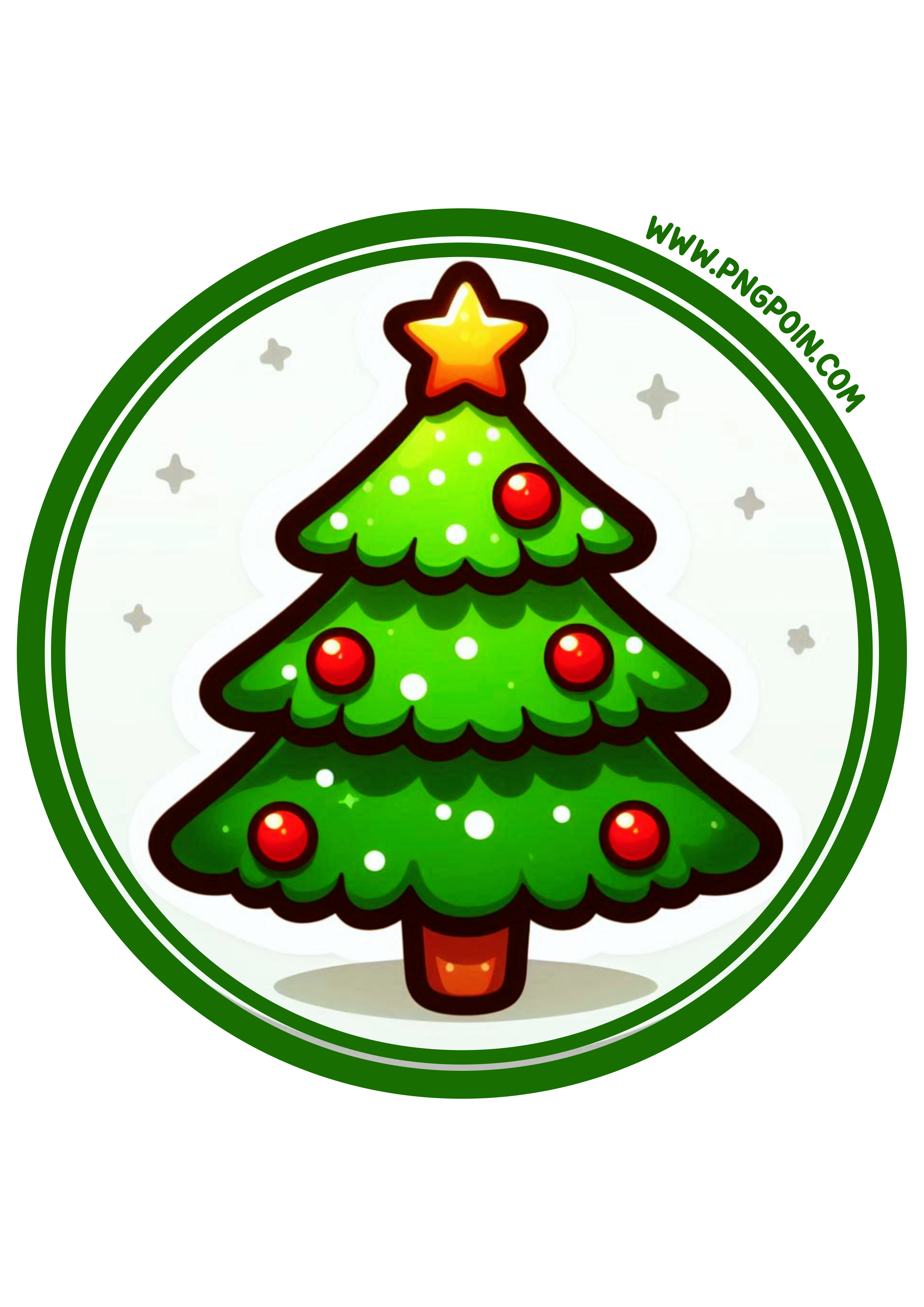 Christmas Tree Image for Stickers: Perfect Holiday Decoration in PNG