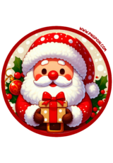 merry christmas circle sticker3