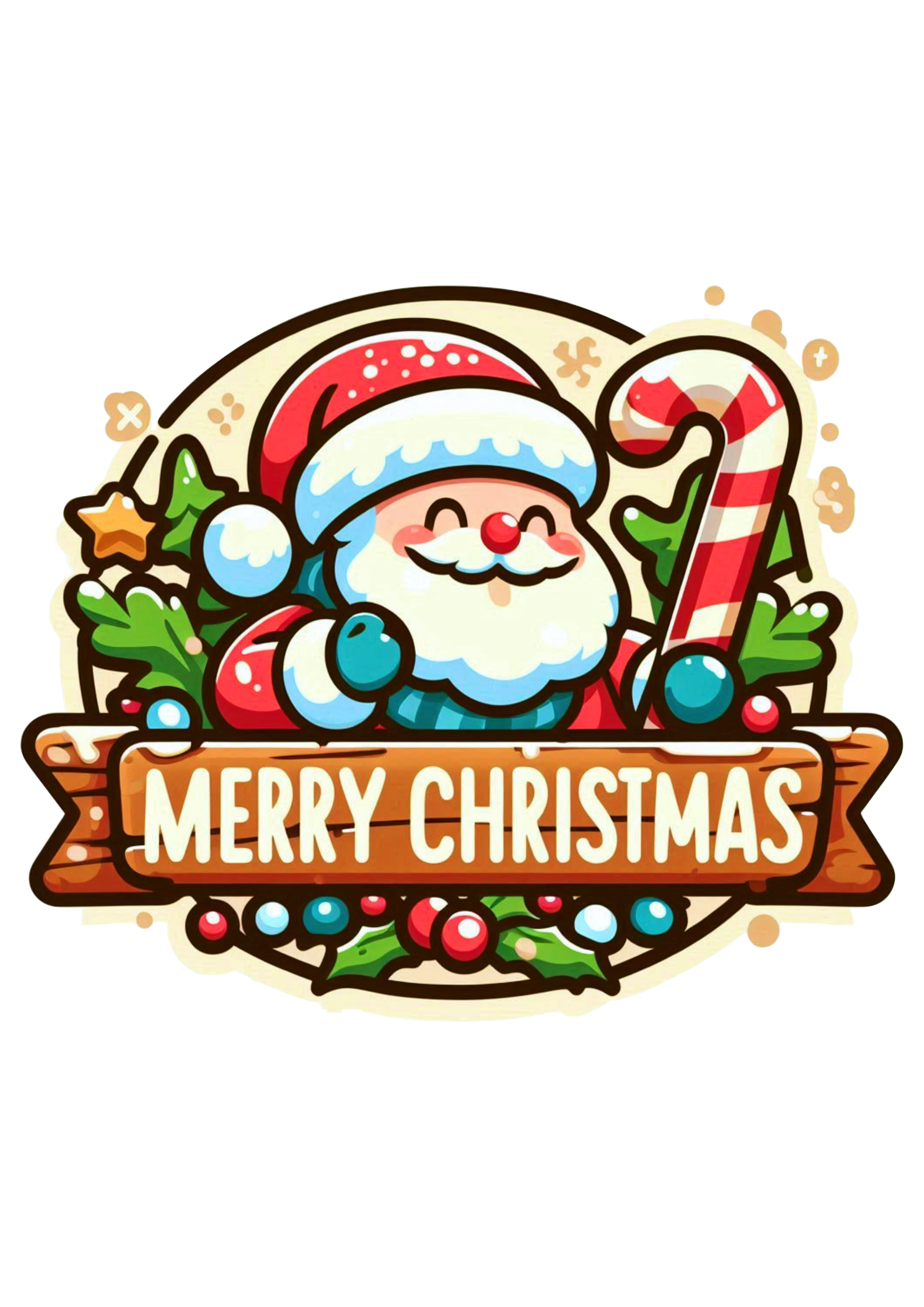 Christmas Symbol Sign: Inspiring ‘Merry Christmas’ Decorations Santa Claus PNG