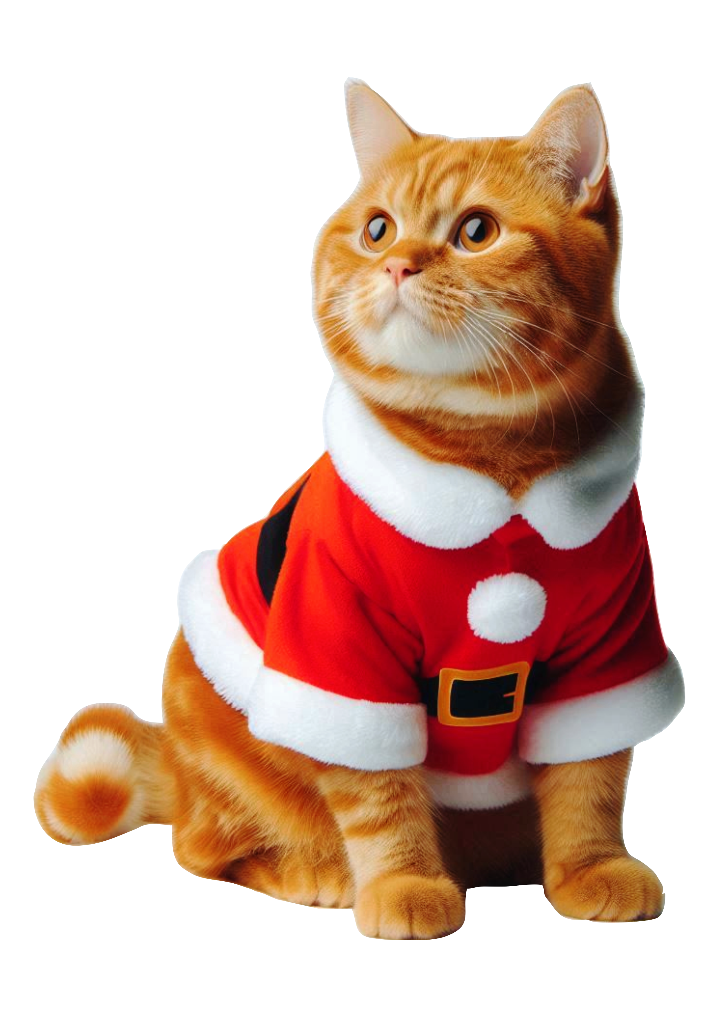 Christmas Cat in PNG: Perfect for Holiday Decorations and Crafts