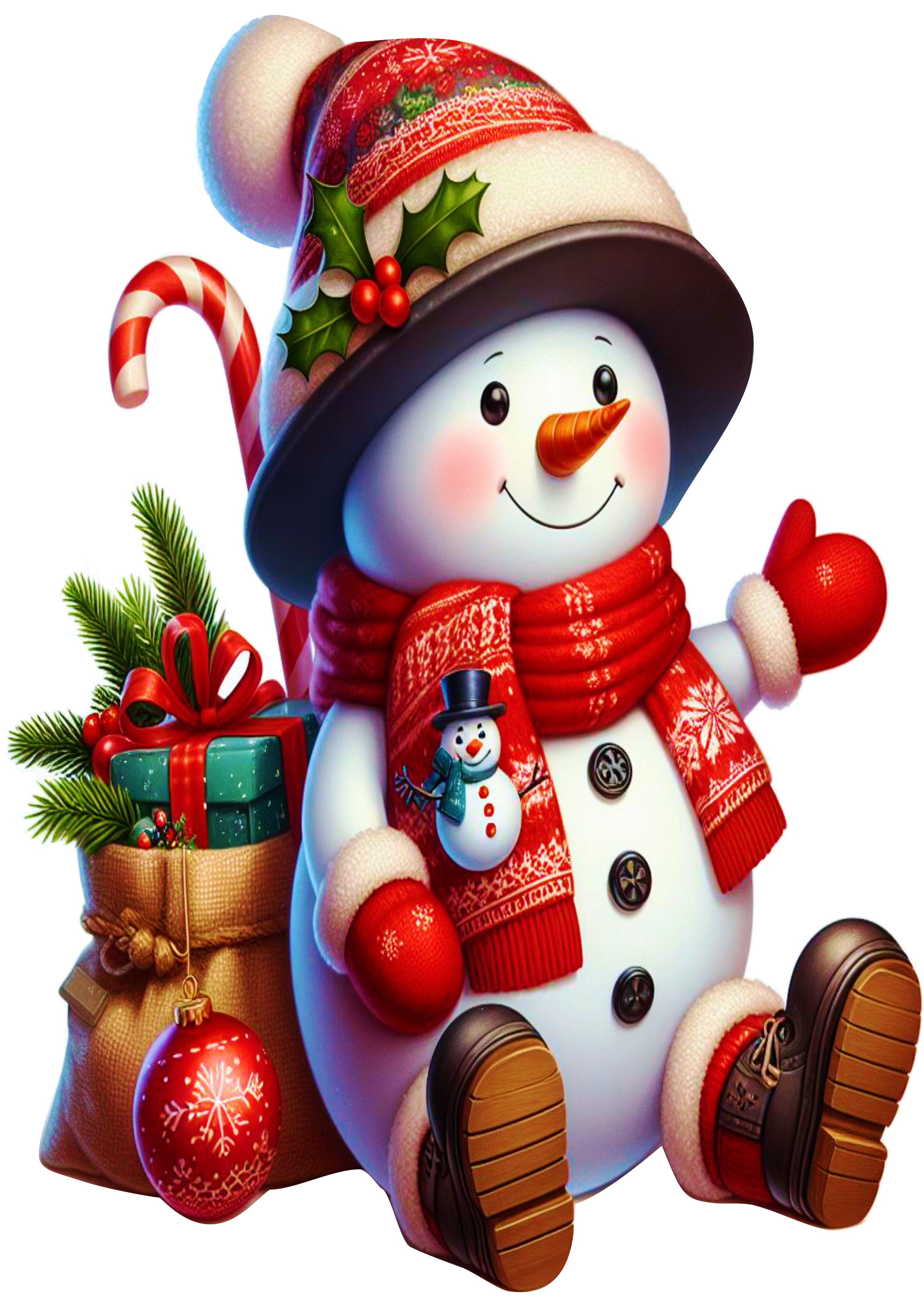 Christmas Snowman: The Magic of Winter in Your Decor PNG