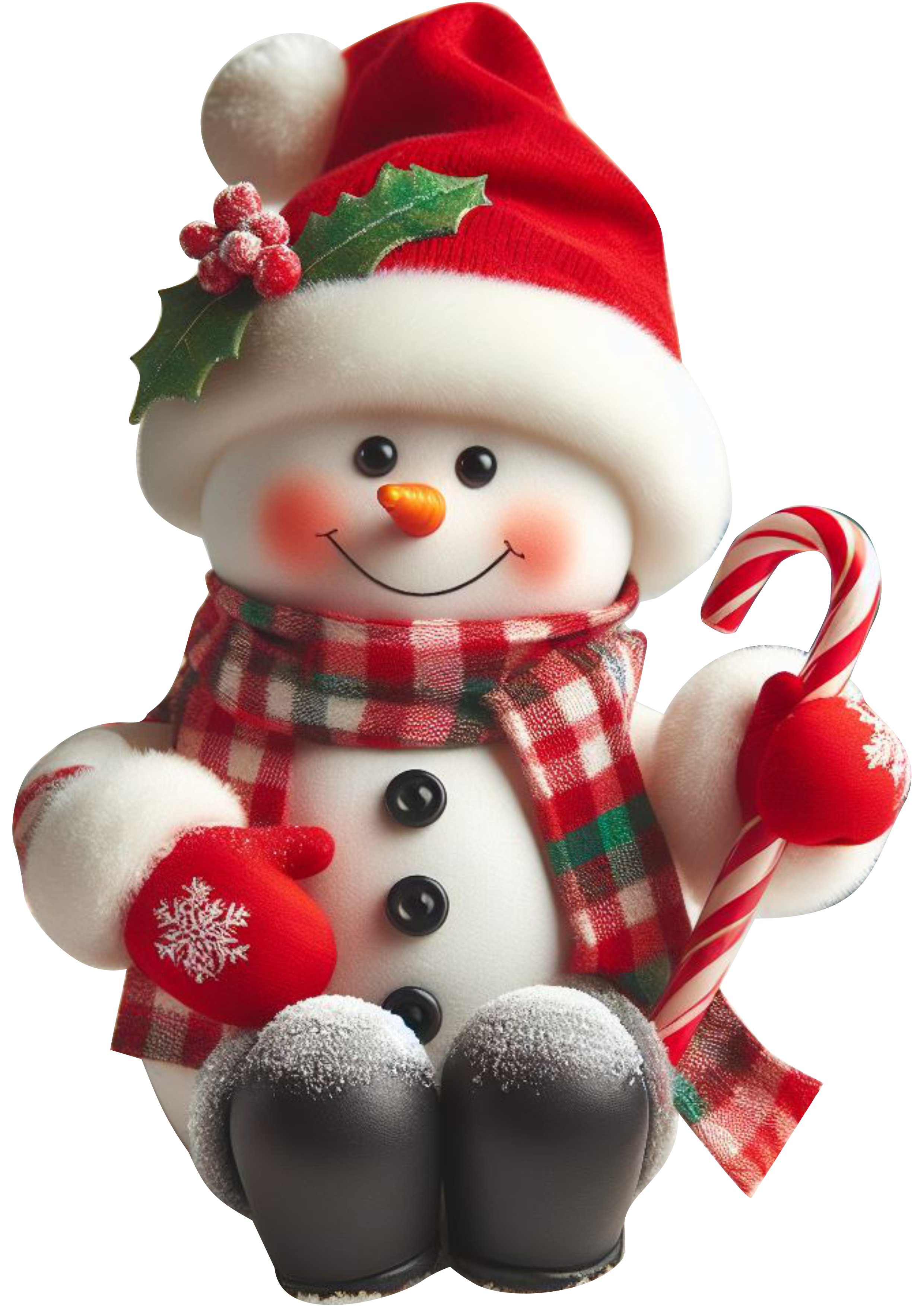 Christmas-Themed Snowman PNG