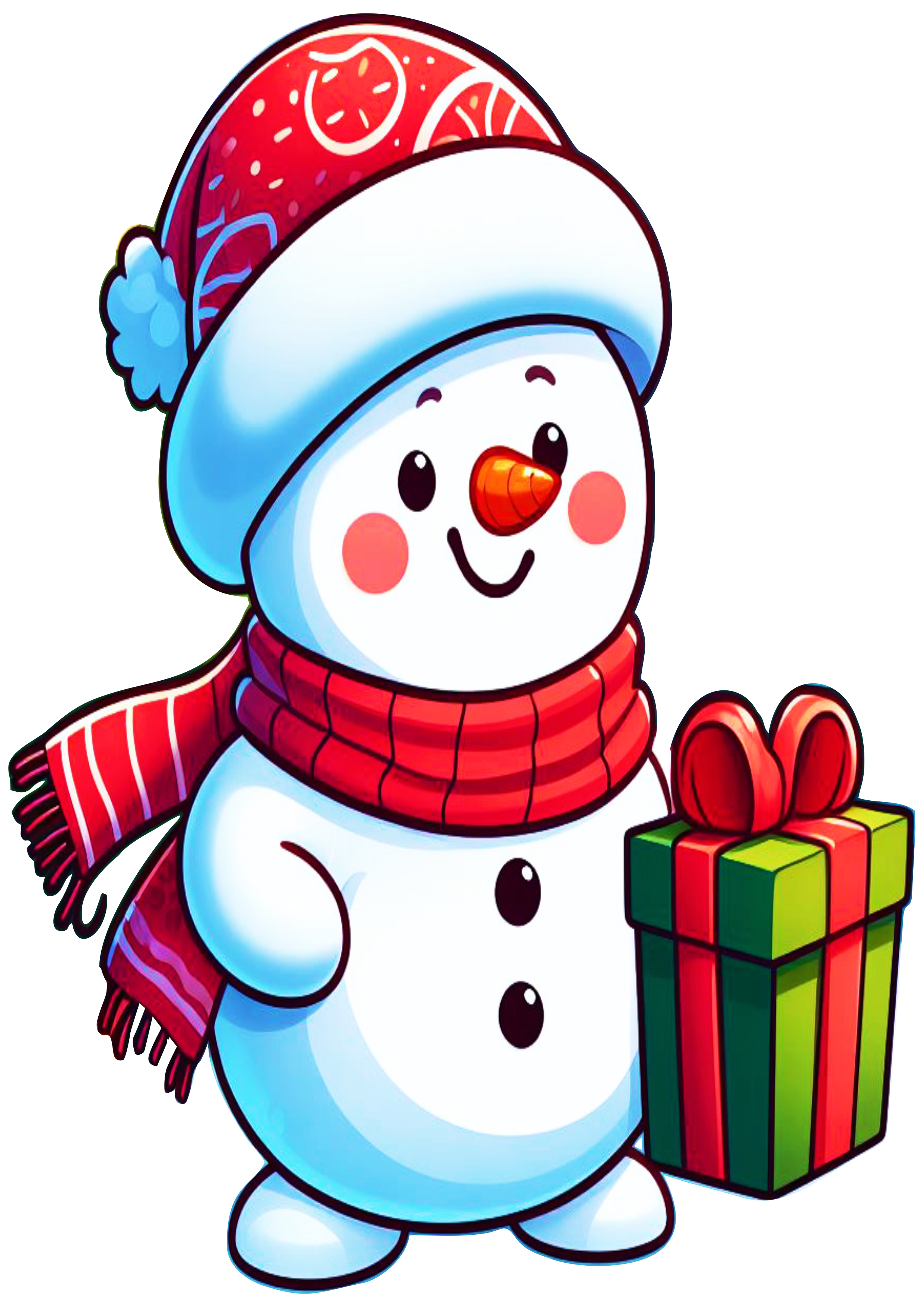 Christmas-Themed Snowman: The Perfect Decoration for Your Holiday Decor PNG