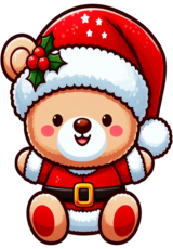 teddy bear christmas drawing4