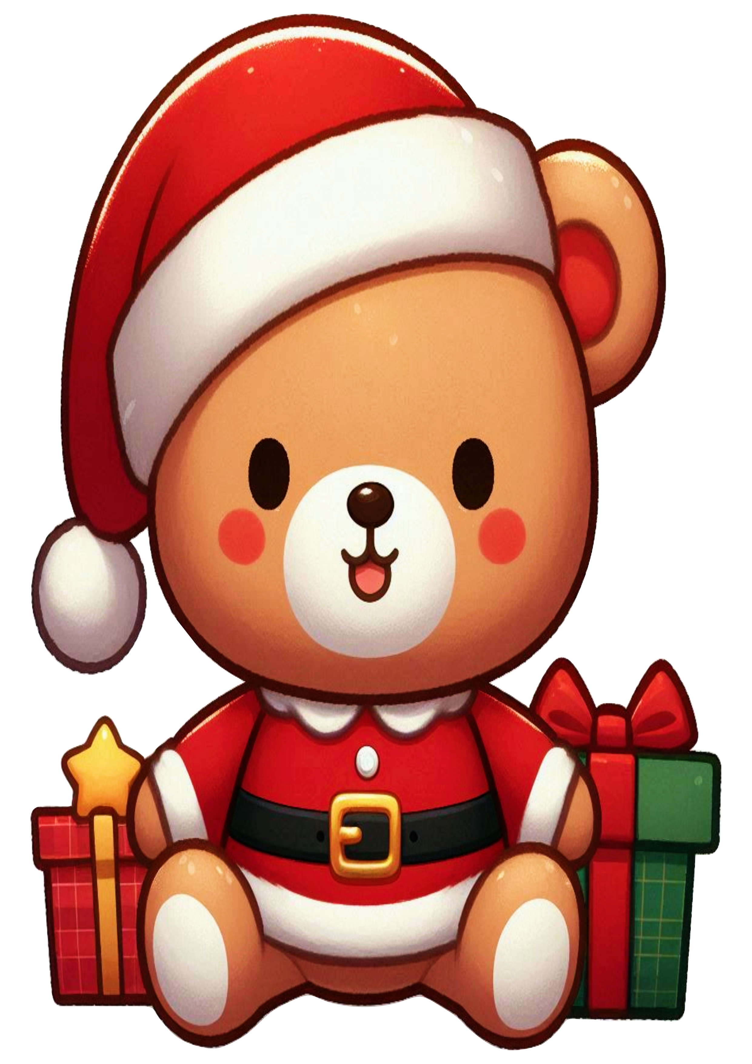 Adorable Christmas Teddy Bear PNG for Your Holiday Creations