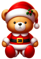 teddy bear christmas drawing6