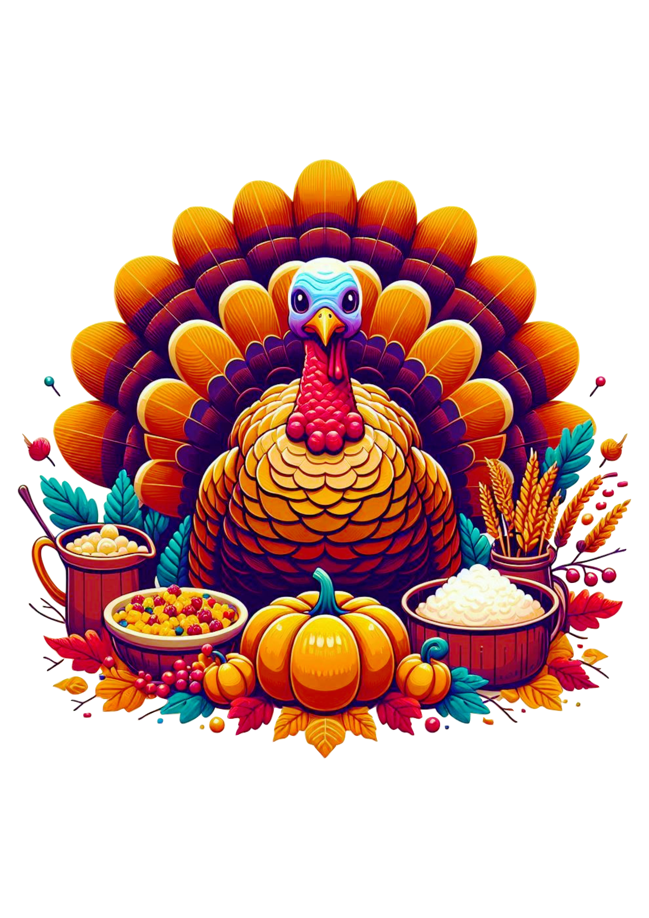 Thanksgiving Turkey Graphic PNG