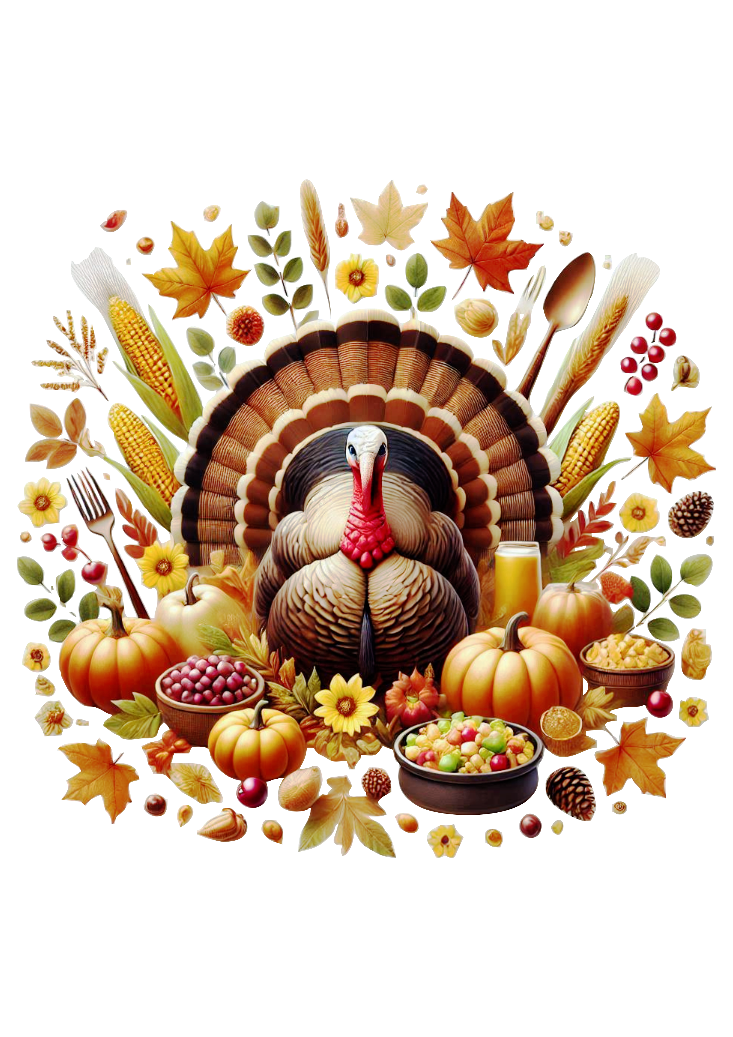 Happy Thanksgiving  day Turkey PNG