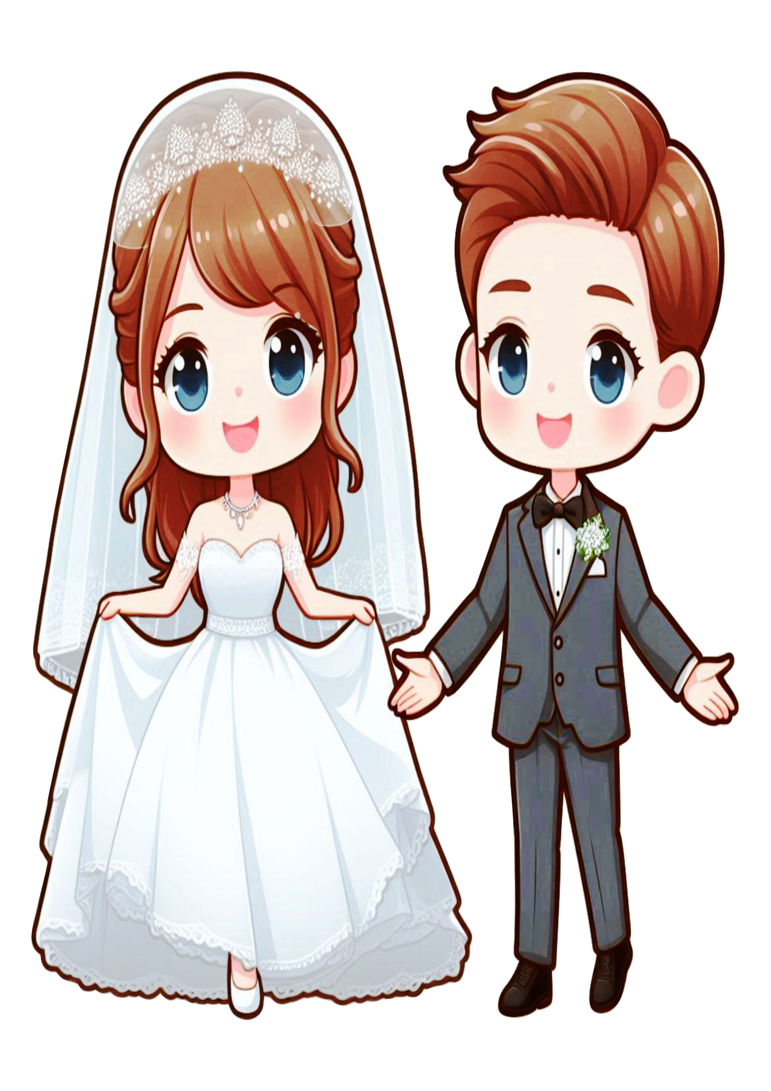 Wedding Couple Image to Customize Wedding Materials PNG