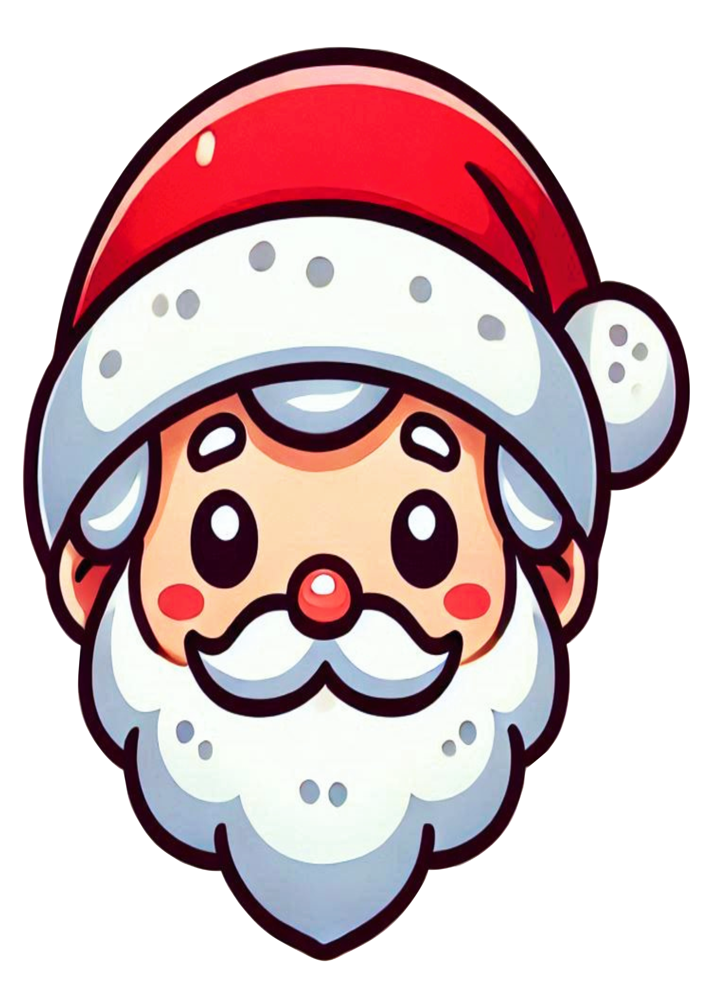 Santa Head Drawing PNG