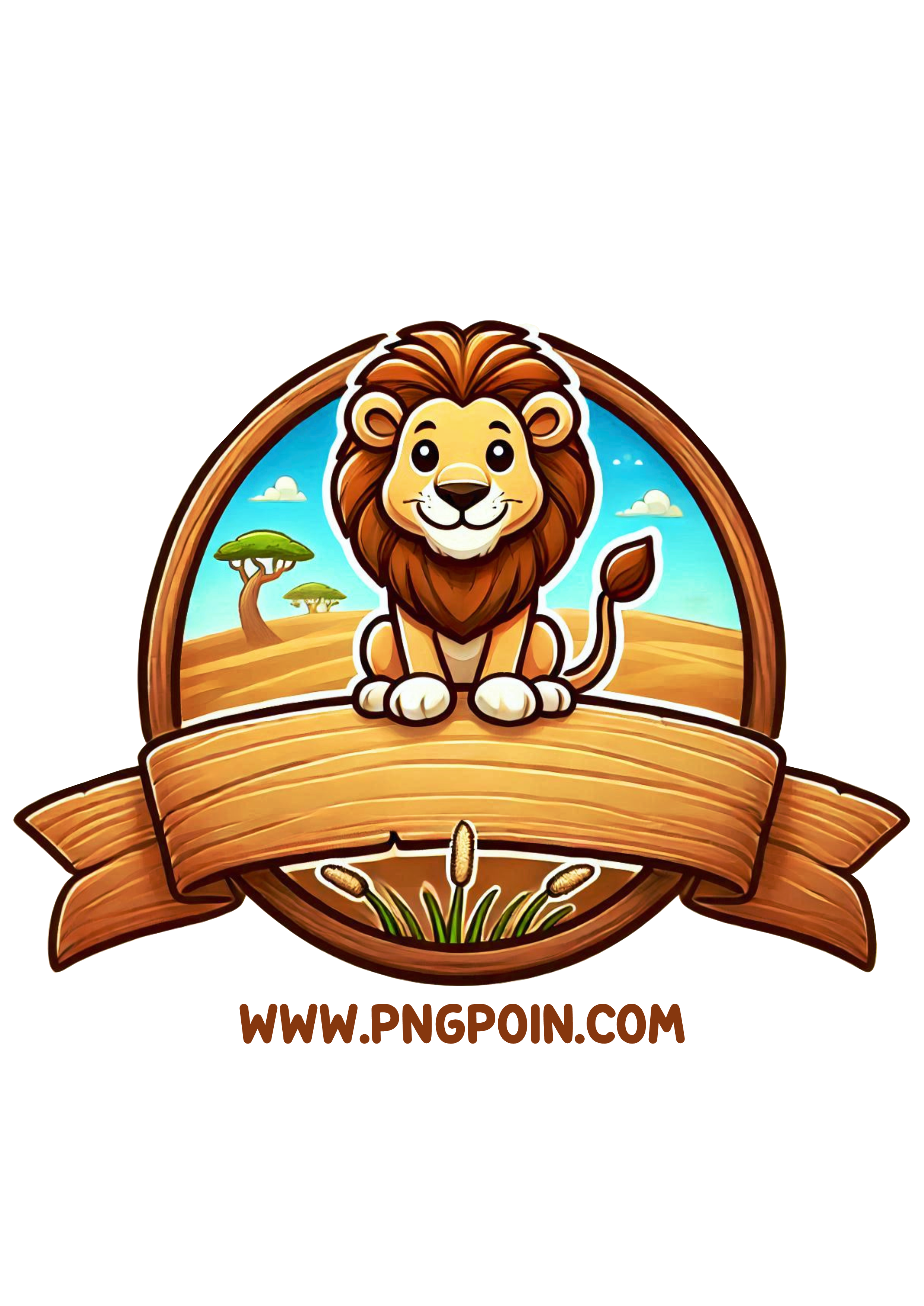 Animal Safari Theme: Customizable Banner for Parties and Events PNG