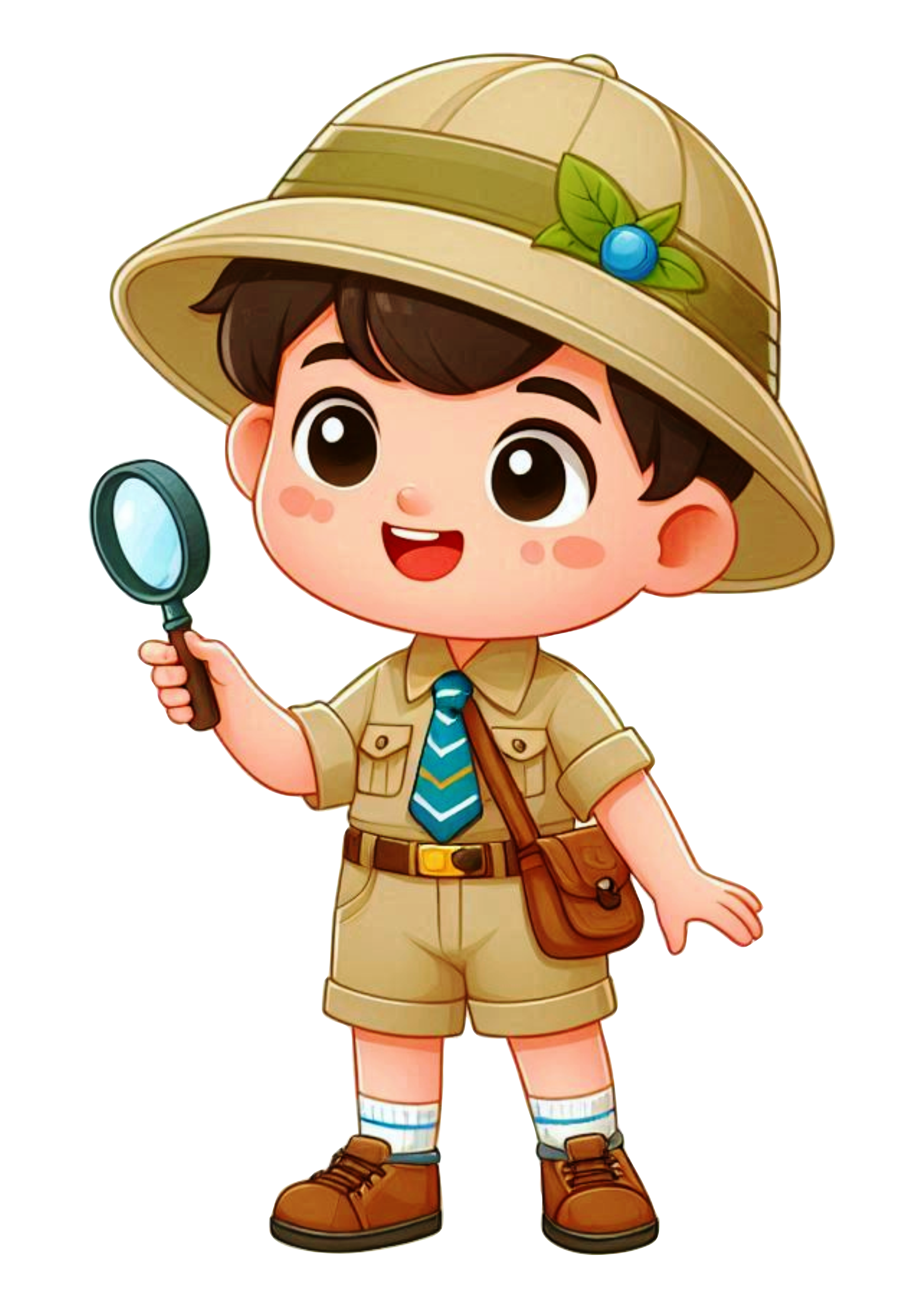 Safari Adventure Boy: PNG Image for Decorations and Creative Projects