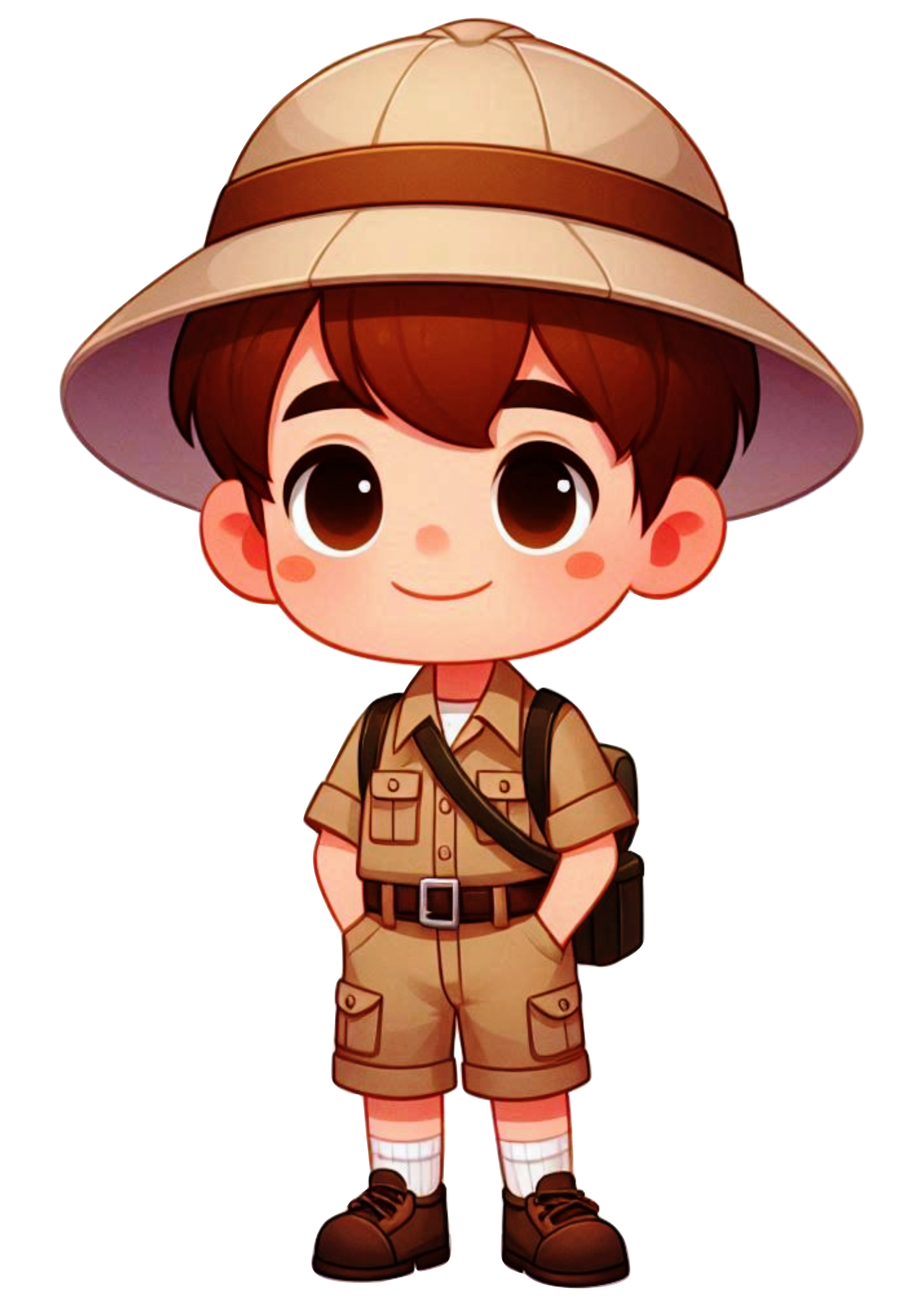 PNG Image of Explorer Boy in Safari: Fun Decorations and Projects