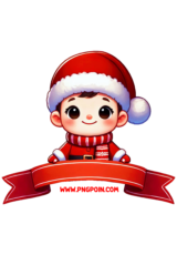 christmas cake topper baby drawing2