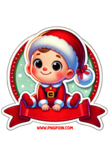 christmas cake topper baby drawing3